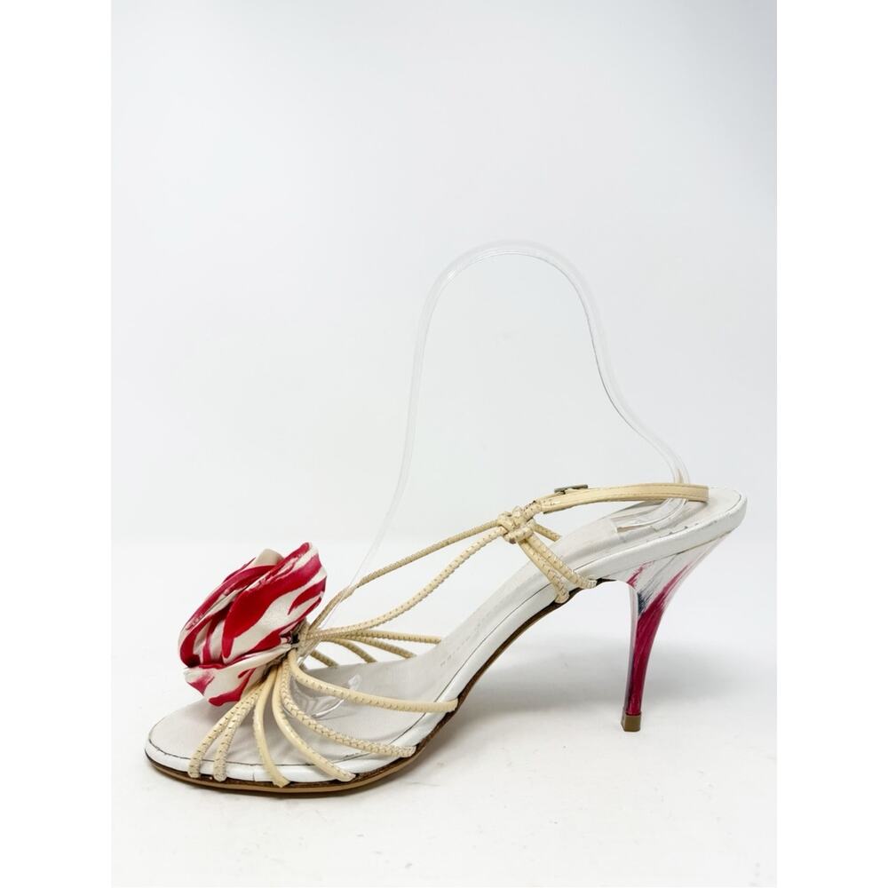 Giuseppe Zanotti Floral Rose Slingback Heels Womens Size EU 39 - Picture 6 of 10